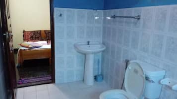 Basic Room, 2 Double Beds | Bathroom | Shower