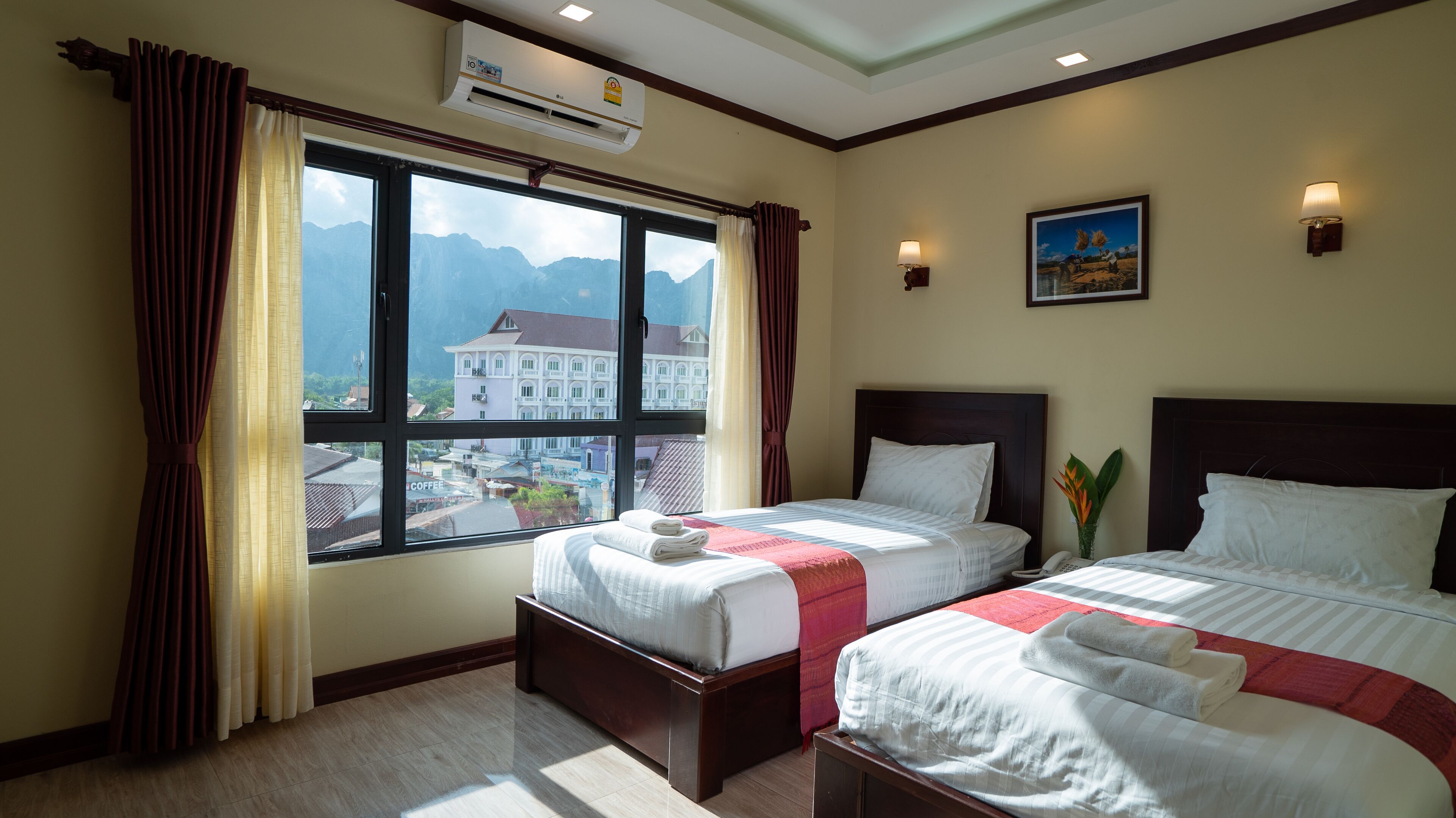 superior twin room | minibar, in-room safe, desk, blackout curtains