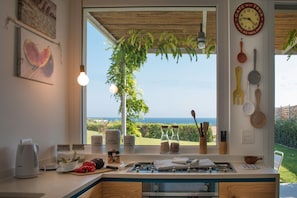 Villa, 5 Bedrooms | Private kitchenette | Full-size fridge, microwave, oven, stovetop - TD Villa Ponente Luxury Villa with Sea View Pool (Monopoli)