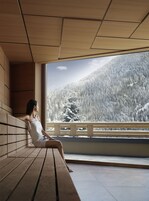 Salas de tratamientos para parejas, sauna, bañera de hidromasaje 