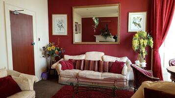 25-inch flat-screen TV with digital channels, TV