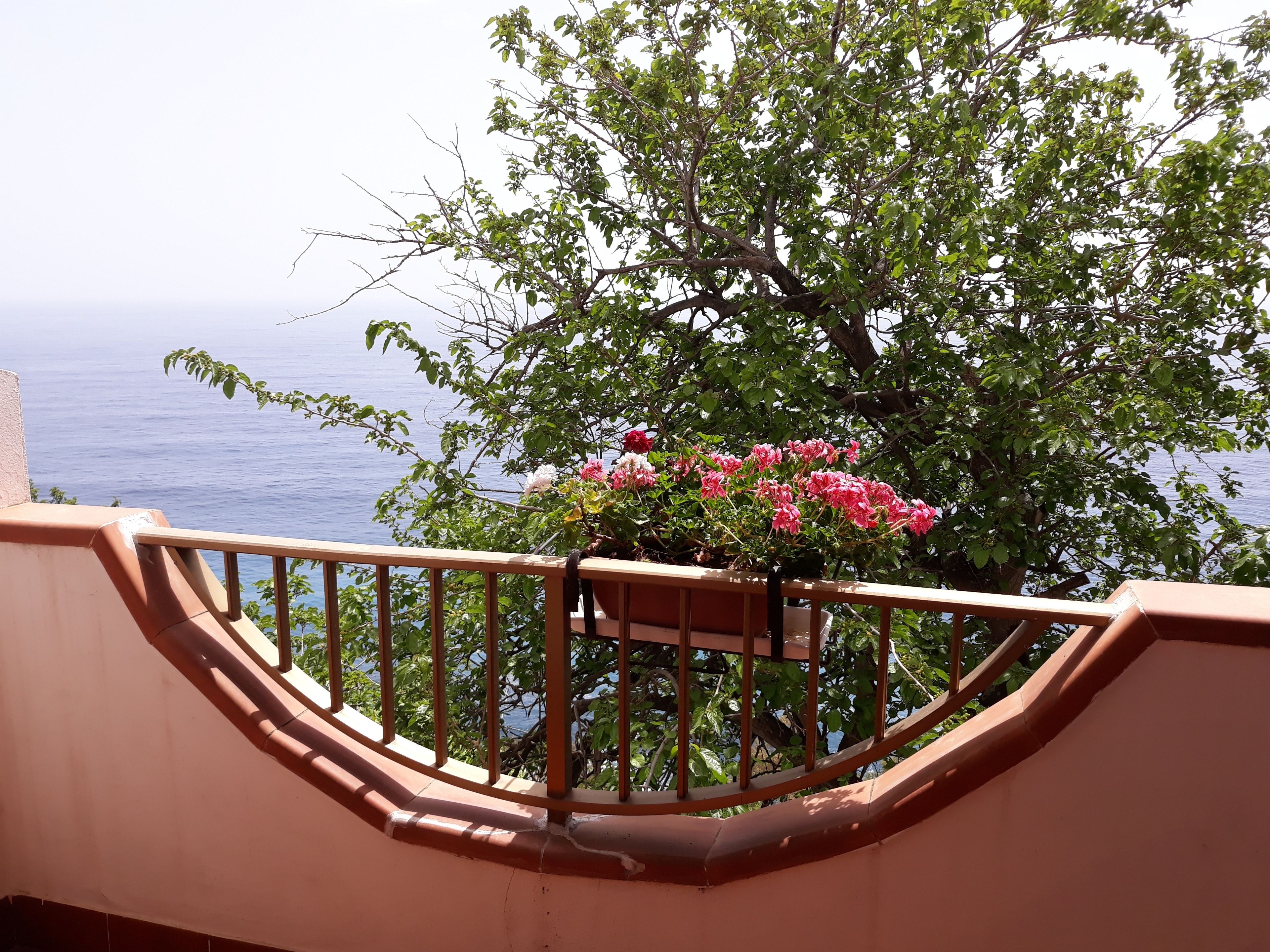 Chambre Double ou avec lits jumeaux, balcon, vue mer (Girasole) | Balcon