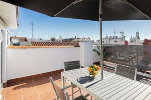 Apartamento, 1 quarto, terraço | Terraço/pátio