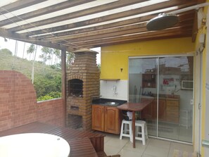 Familien-Penthouse, 2 Schlafzimmer, Whirlpool, Meerblick (307B) | Terrasse/Patio