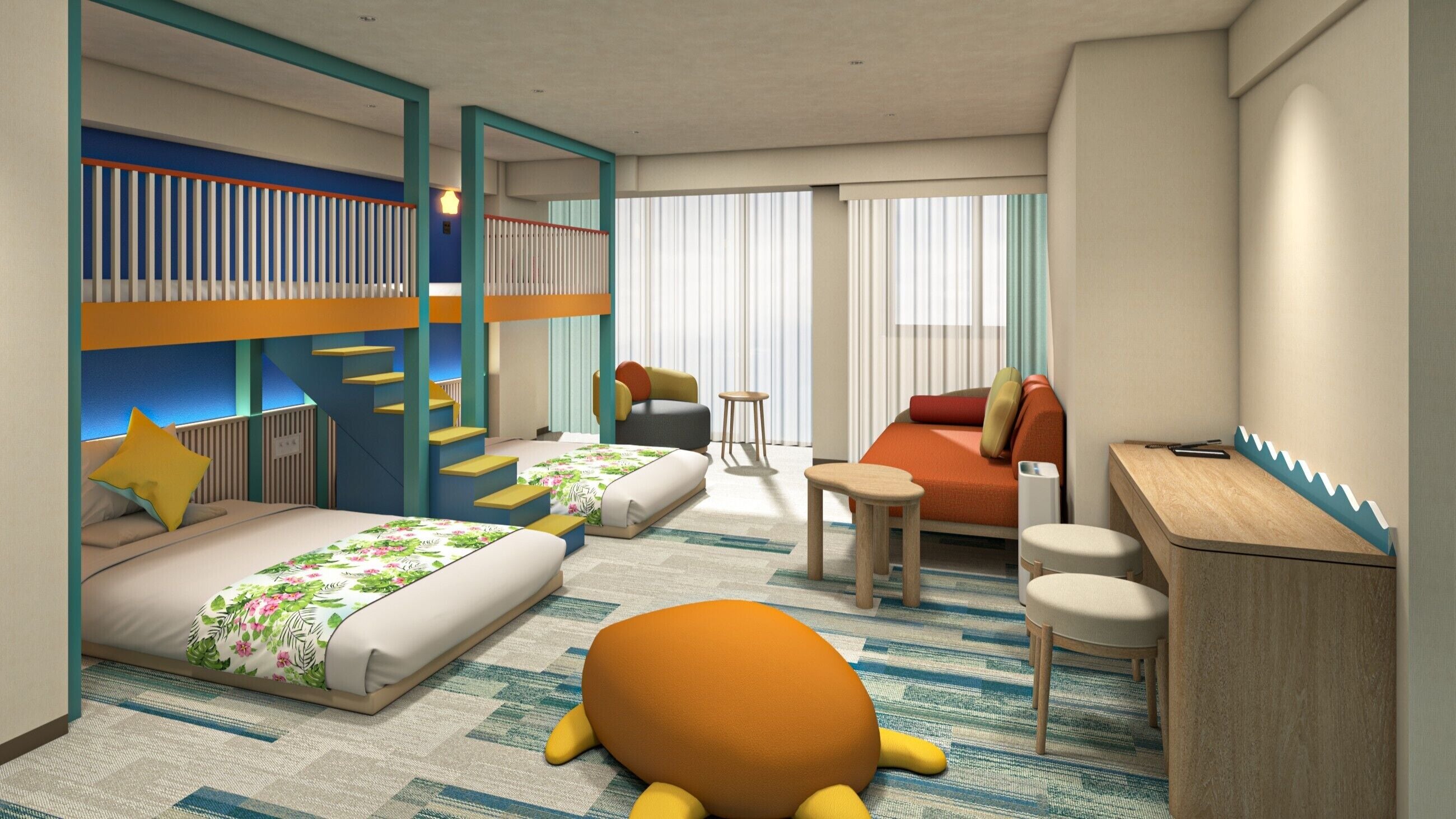 Premium Room, Non Smoking (Kids, Luana, Private Bathroom) | Peti besi dalam bilik, cadar katil 