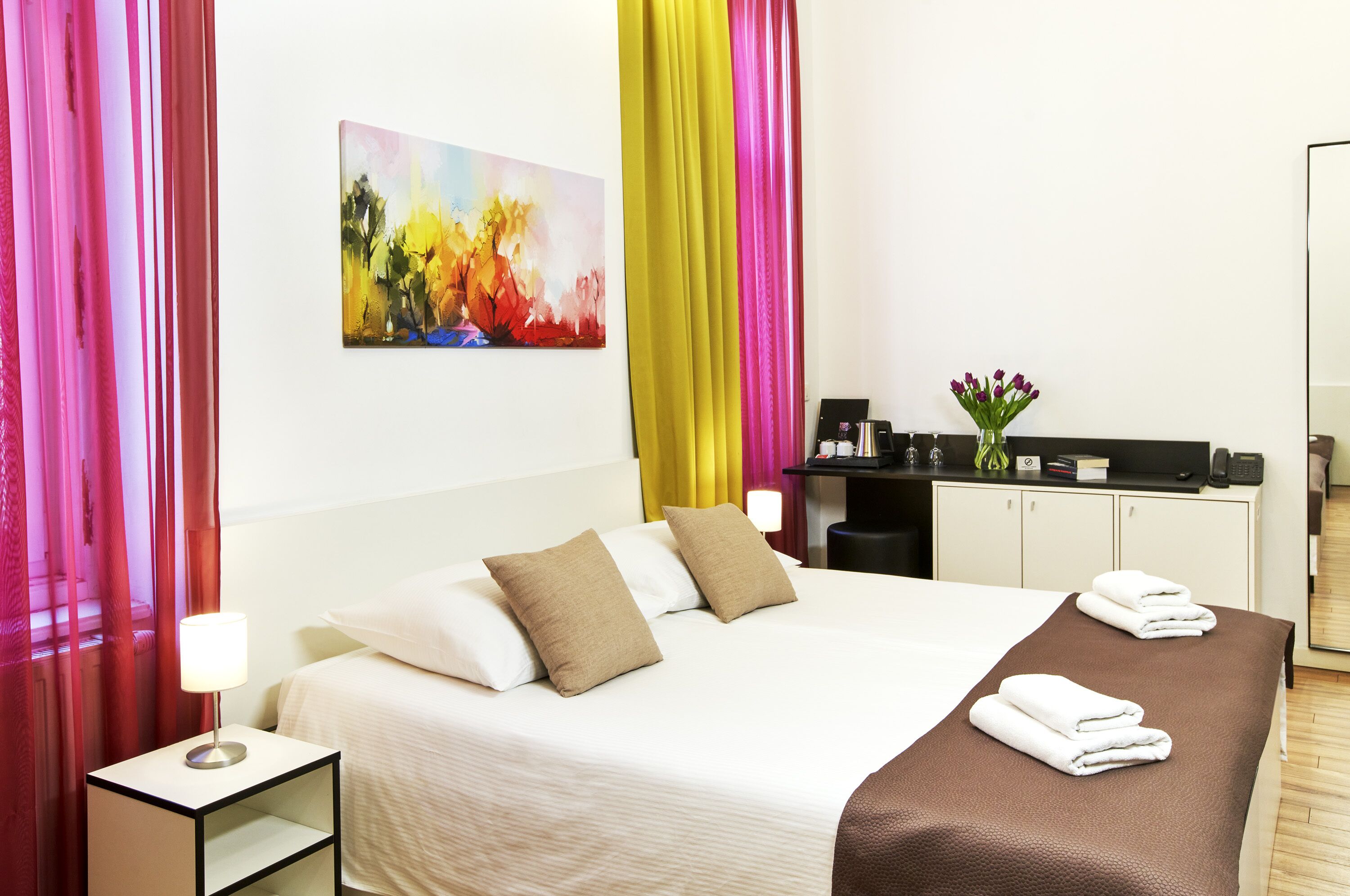 superior quadruple room | 1 bedroom, down duvets, in-room safe, blackout curtains