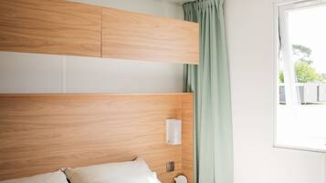 Individually decorated, individually furnished, desk, iron/ironing board