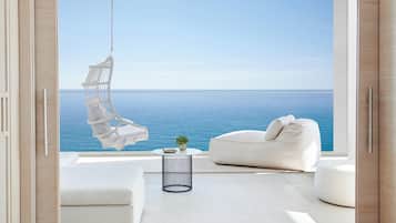 Deluxe Suite, Sea View (One bedroom) | 1 bedroom, minibar, in-room safe, desk