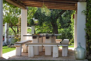 Villa, 2 Bedrooms | Terrace/patio - TD Dimora di Genna Trulletto with Lush Garden Pool (Castellana Grotte)