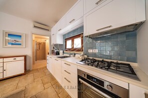 Villa, 3 Bedrooms | Private kitchen | Coffee/tea maker, full-size fridge, oven, stovetop - TD Villa Luna Trulli with Large Pool (Castellana Grotte)