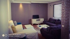 City Penthouse, City View | Living area - Aslan Apart (Izmir)