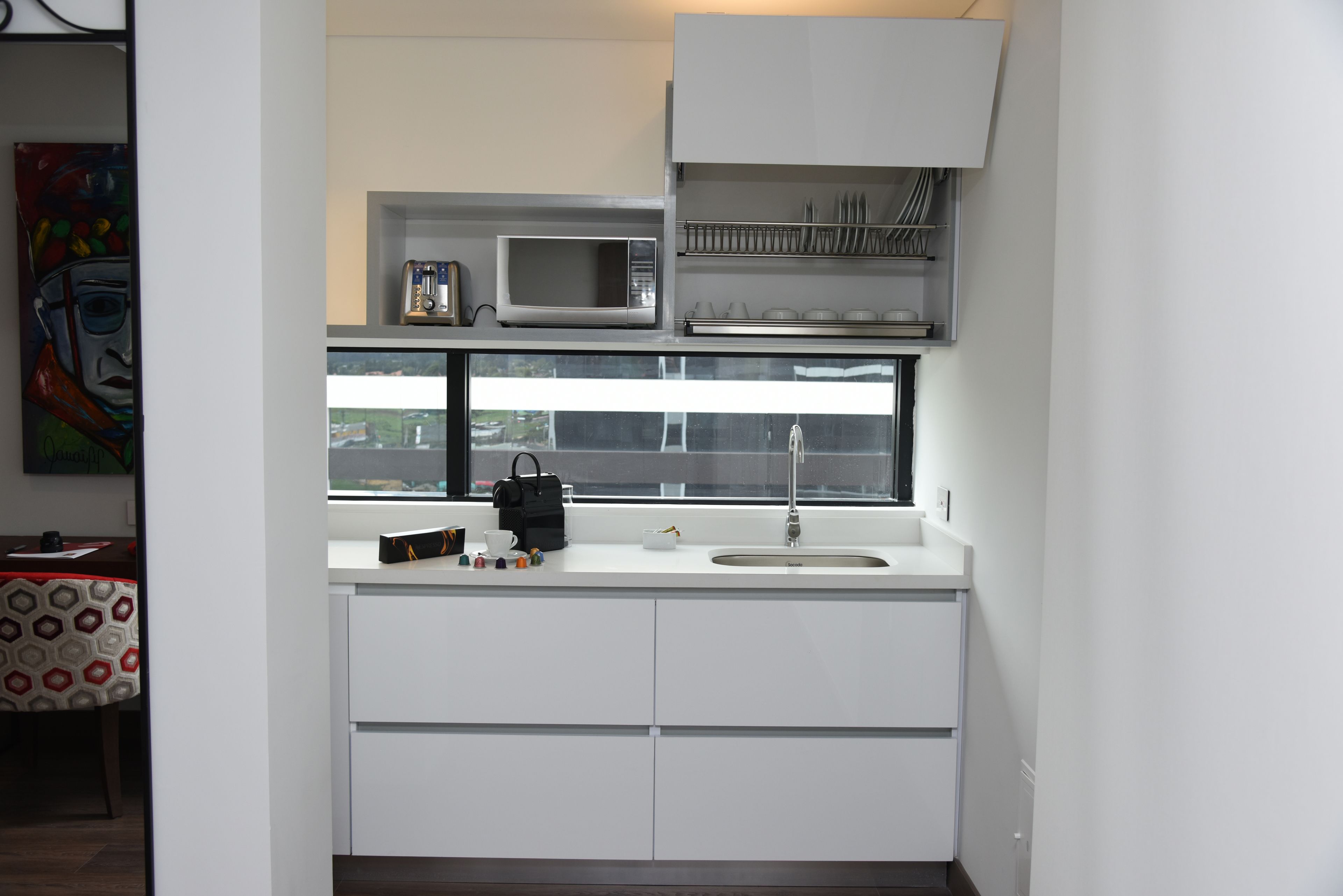 junior suite | private kitchen | fridge, microwave, espresso maker, cookware/dishes/utensils