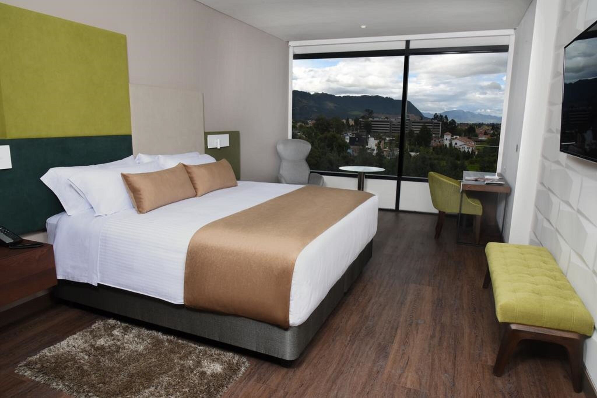 Minibar, caja fuerte, escritorio y cortinas opacas