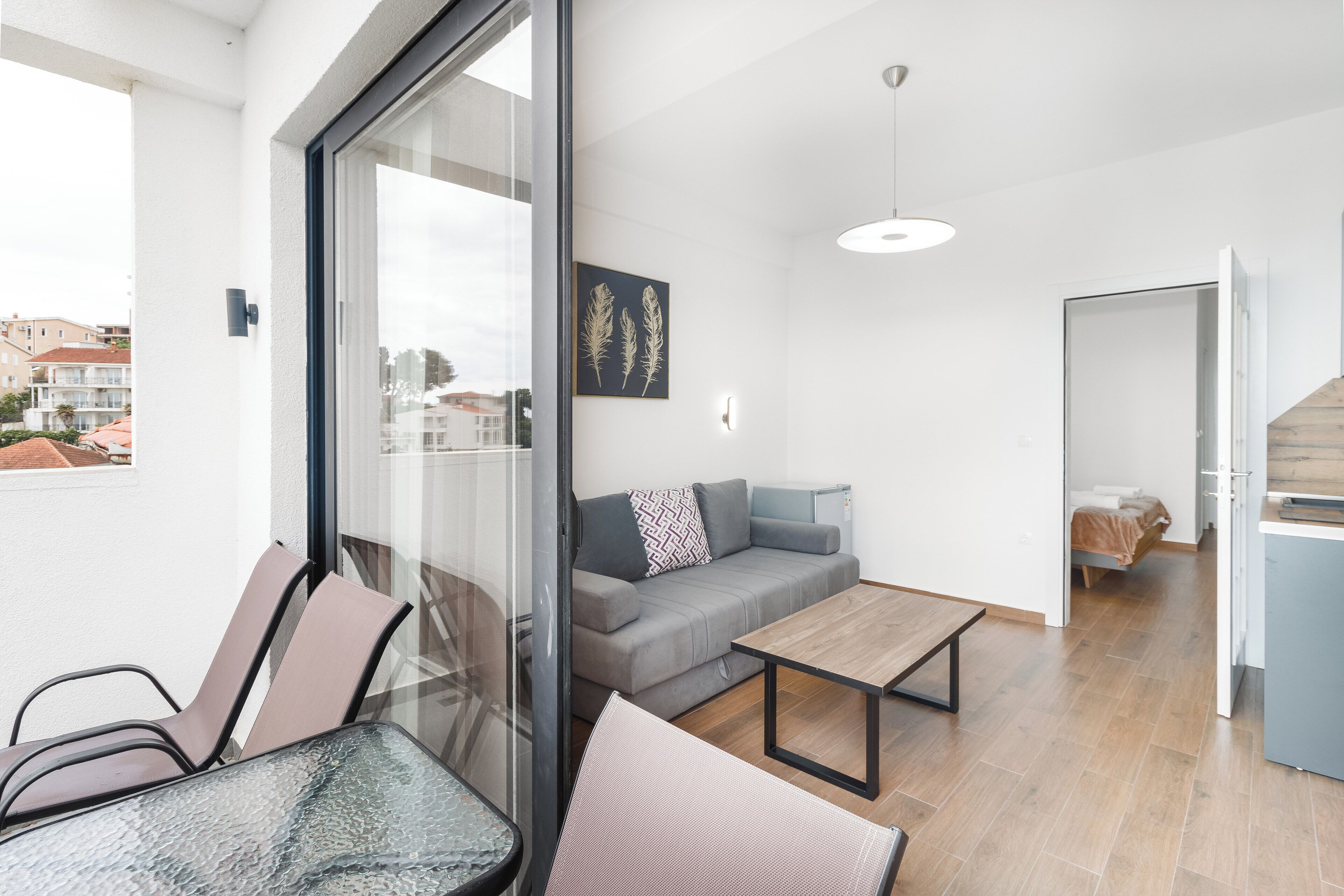 Panoramic Apartment, 1 Queen Bed with Sofa bed, Sea View | Living area