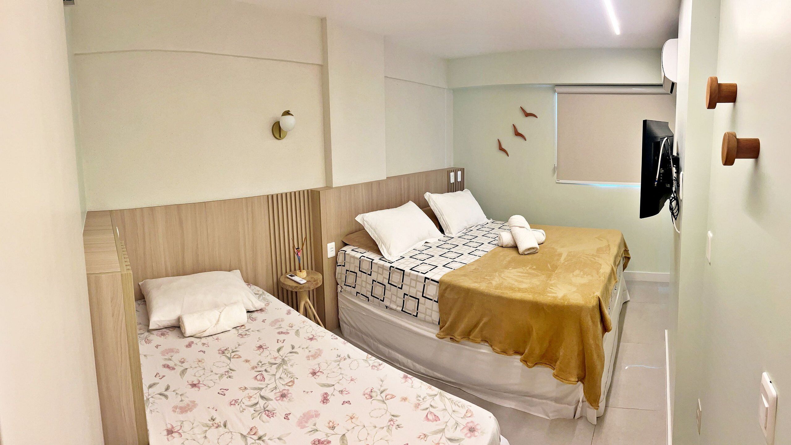 公寓 (309) | 1 多间卧室、高档床上用品、加厚床垫、特色家居