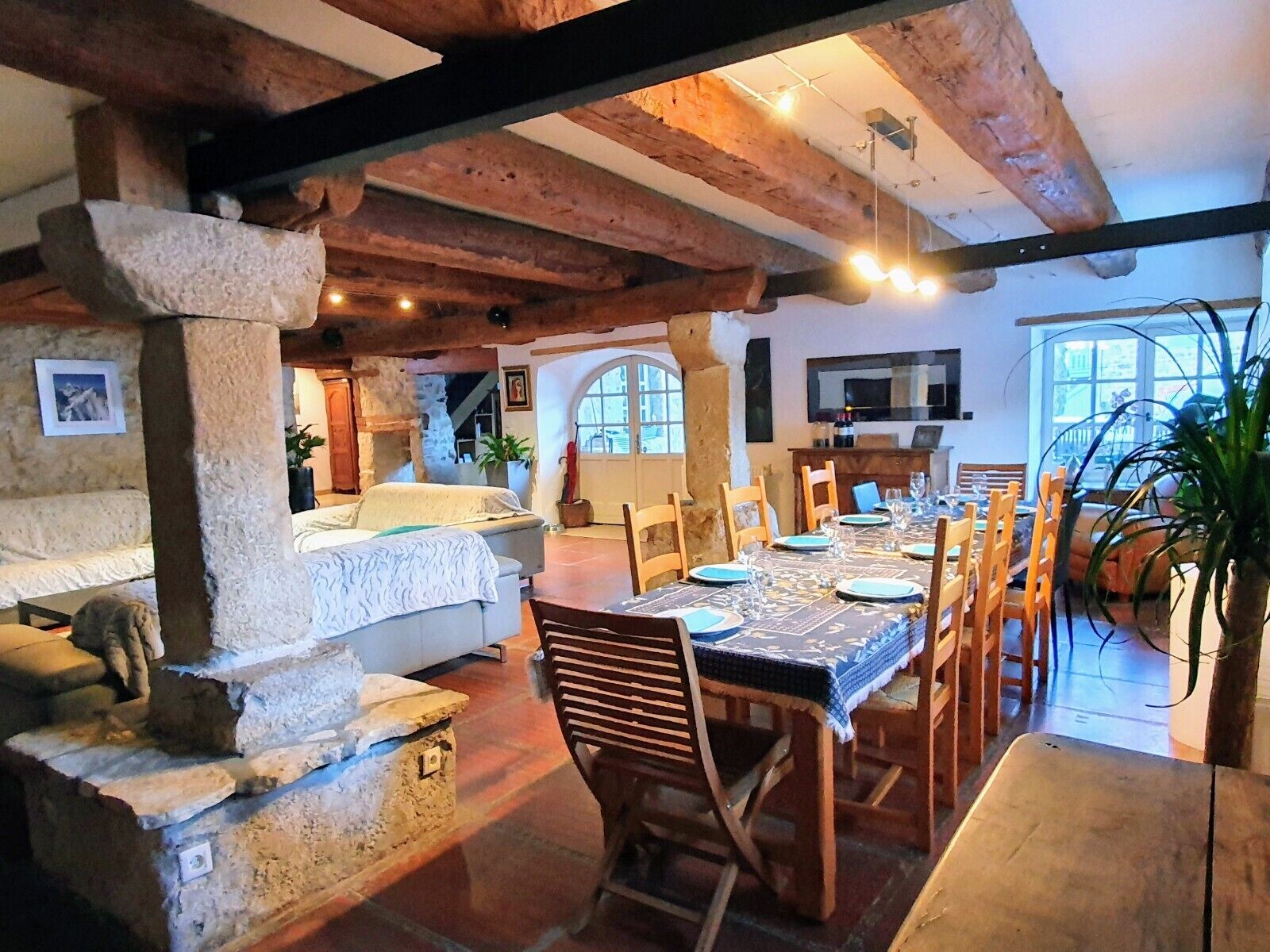 Dîner servi sur place