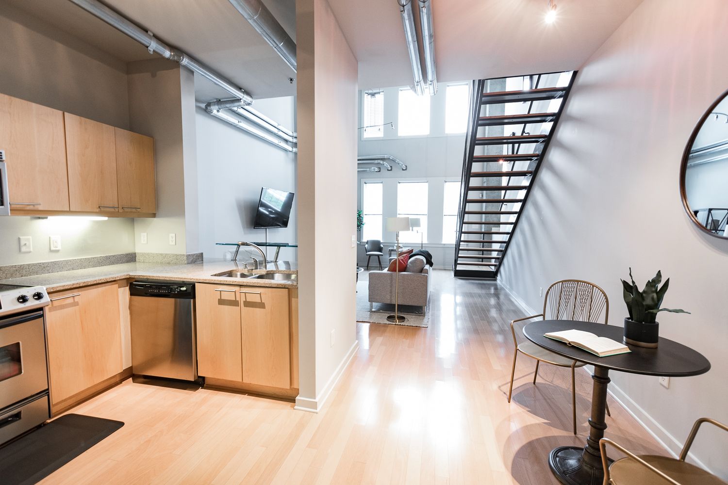 Premium Apartment, 1 King Bed | Private kitchen | Full-sized fridge, microwave, oven, stovetop