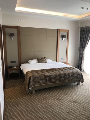 1 dormitorio, minibar, caja fuerte y escritorio