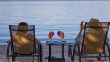 Private beach, sun-loungers, snorkelling, kayaking