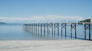 Private beach, sun-loungers, snorkelling, kayaking