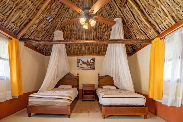 经典小屋, 2 张单人床 | 羽绒被、特色装修、折叠床/加床（额外收费）、免费 WiFi