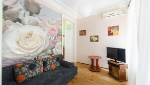 Apartamento familiar, 1 cama de matrimonio con sofá cama | Zona de estar