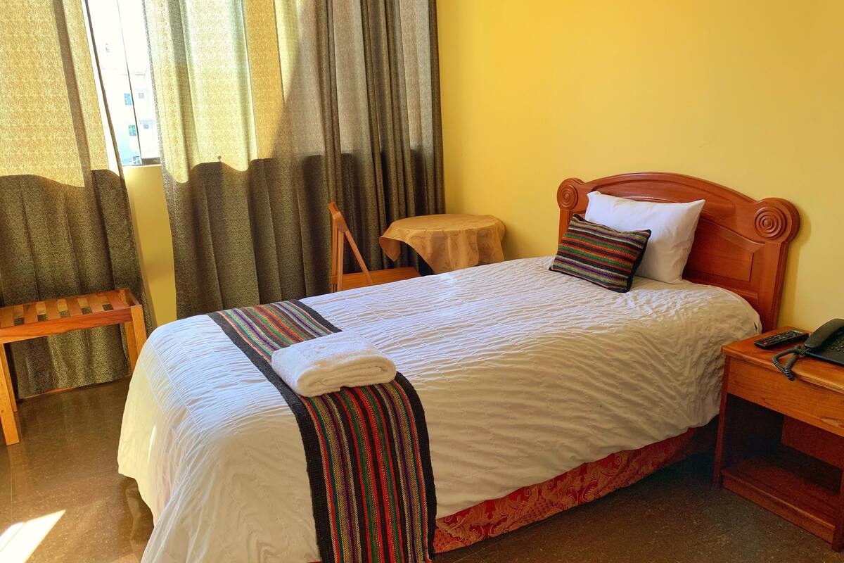 Deluxe Single Room, 3 Twin Beds, City View | Premium bedding, individually decorated, individually furnished, desk
