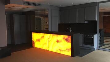 Deluxe Duplex, Multiple Beds | Living area