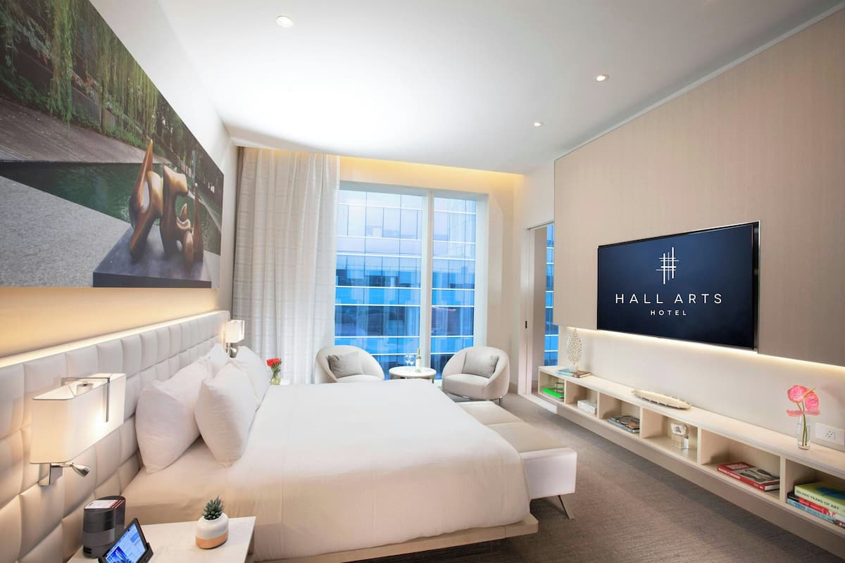 Italienische Bettbezüge von Frette, hochwertige Bettwaren, Zimmersafe