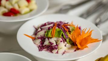 Daily cooked-to-order breakfast for a fee