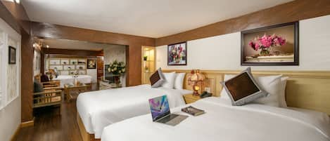 Family Studio Suite, 2 Bedrooms, Non Smoking, City View | Down duvets, minibar, in-room safe, individually decorated