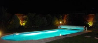 Prestation de qualitee pour cette location avec piscine chauffee sans vis a vis