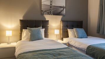 Egyptian cotton sheets, premium bedding, iron/ironing board, free WiFi