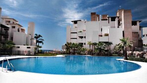 Una piscina riscaldata