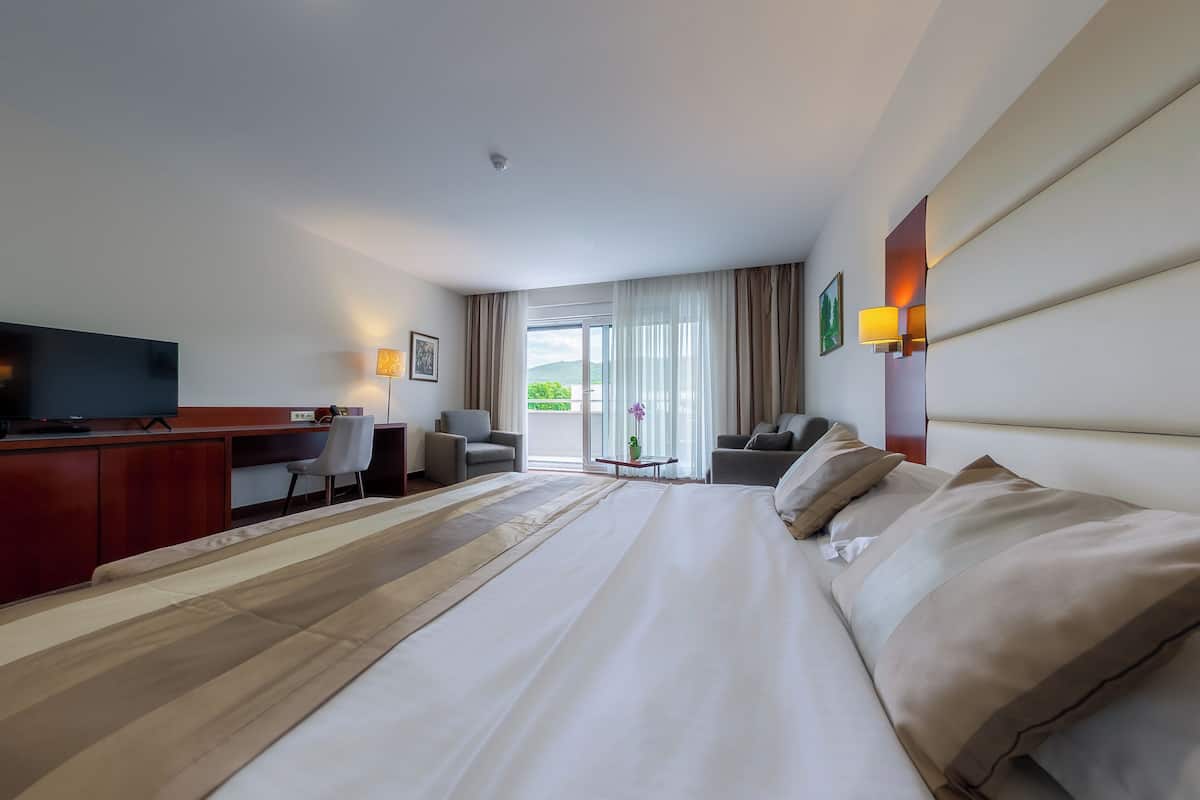 Superior Double Room, Mountain View | Premium bedding, in-room safe, desk, laptop workspace