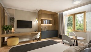 Premium-huoneisto, 2 makuuhuonetta (4 persons) | Yksilöllisesti sisustettu, äänieristys, vauvansängyt, lisävuoteet