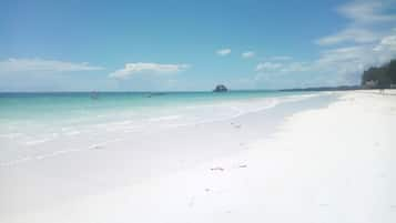 Beach nearby, white sand