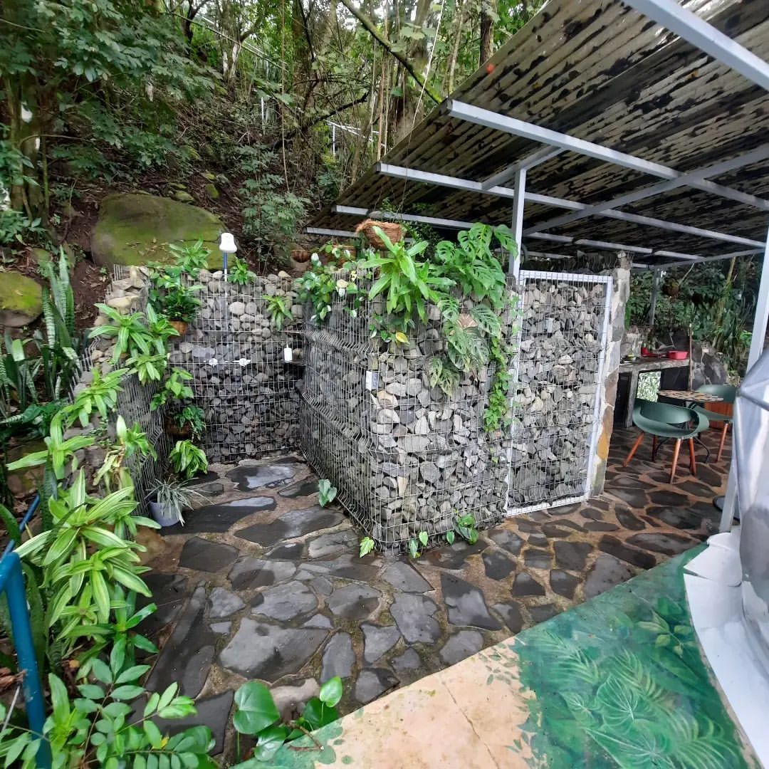 romantic tent, 1 queen bed, hot tub, mountainside | bathroom | shower, designer toiletries, hair dryer, towels