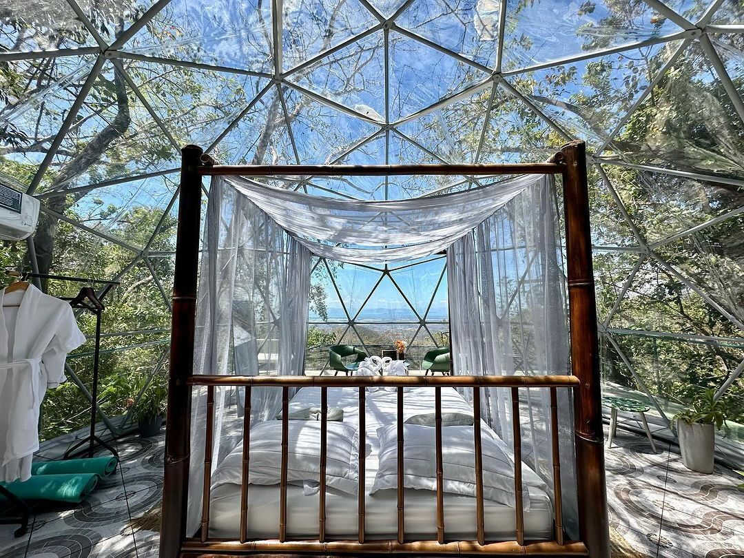 romantic tent, 1 queen bed, hot tub, mountainside | terrace/patio