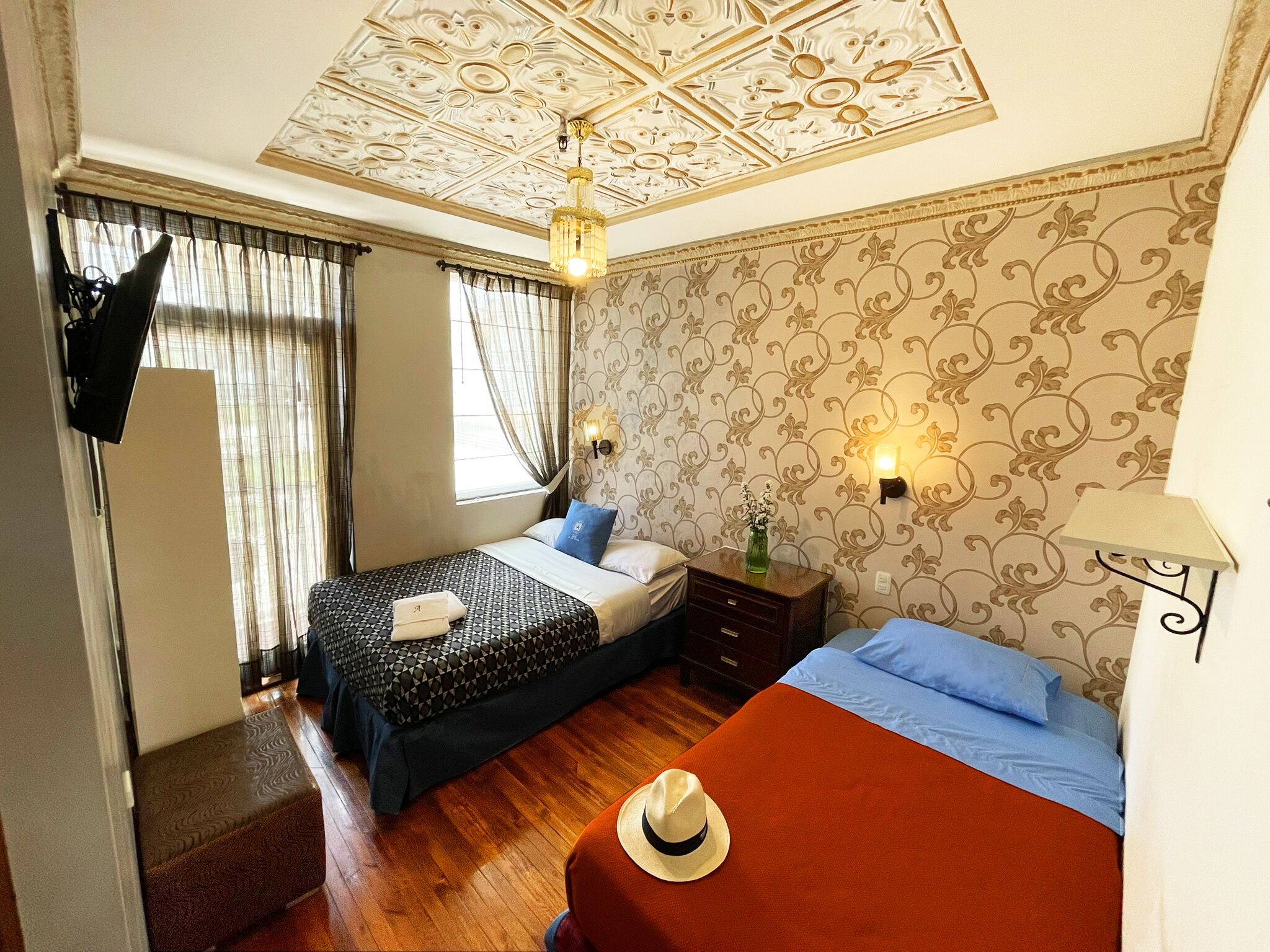 Premium bedding, soundproofing, WiFi (free), bed sheets