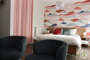 1 habitación, tabla de planchar con plancha, wifi gratis y ropa de cama 