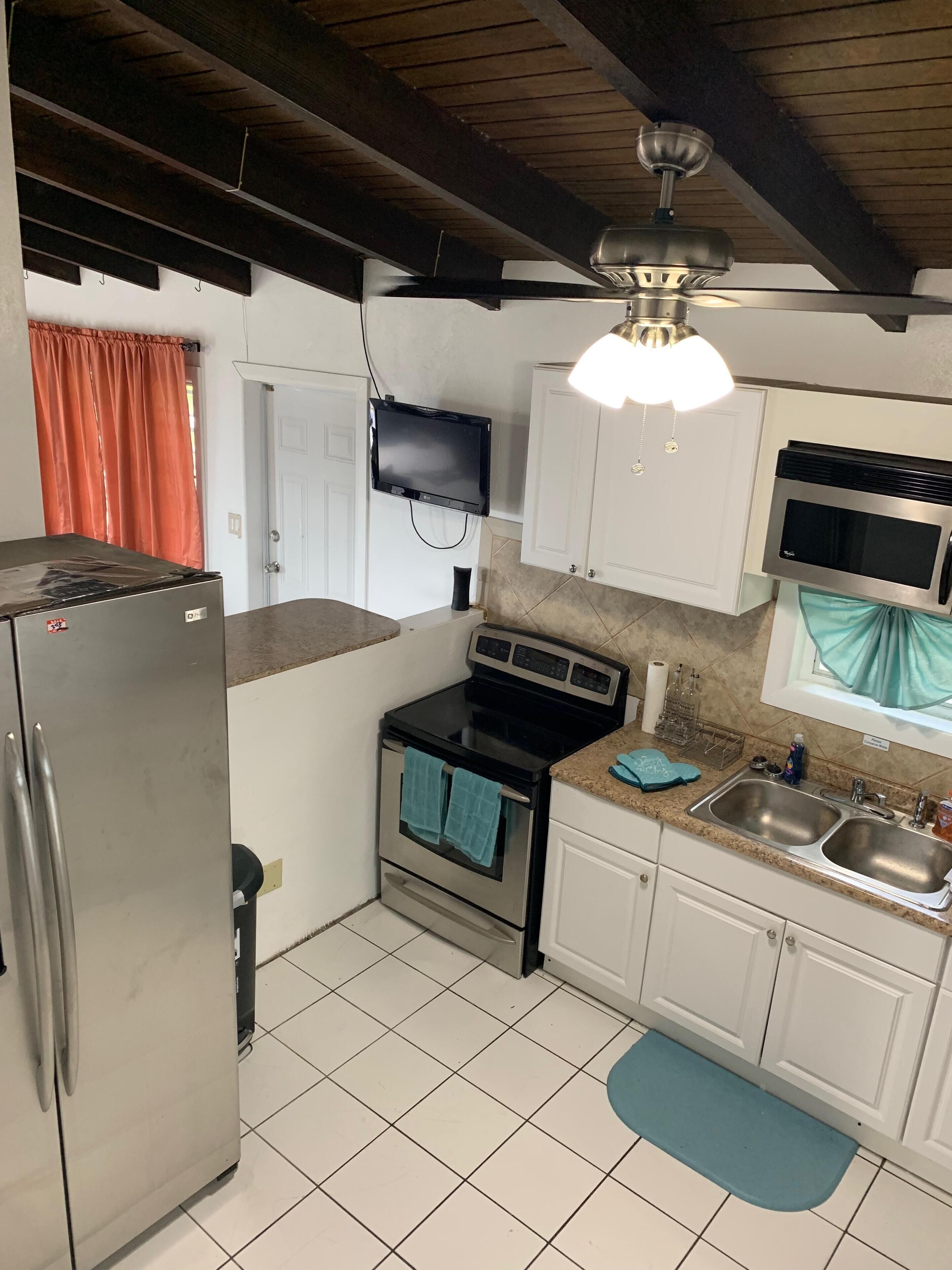 Microwave, oven, stovetop, coffee/tea maker