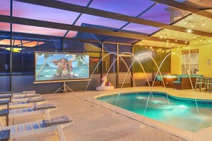 A heated pool