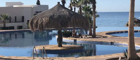 Piscine extérieure, piscine chauffée