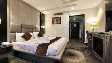 Ropa de cama de alta calidad y minibar