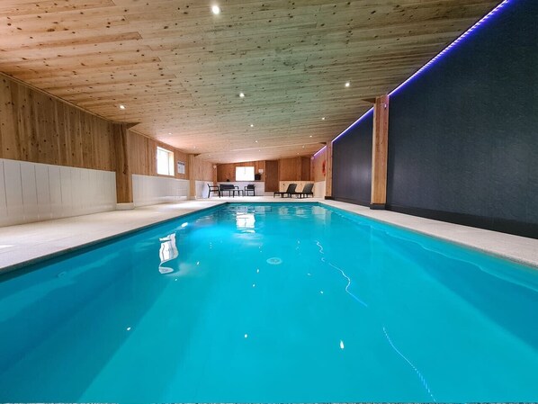 Indoor pool, a heated pool