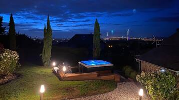 Piscine extérieure, piscine chauffée