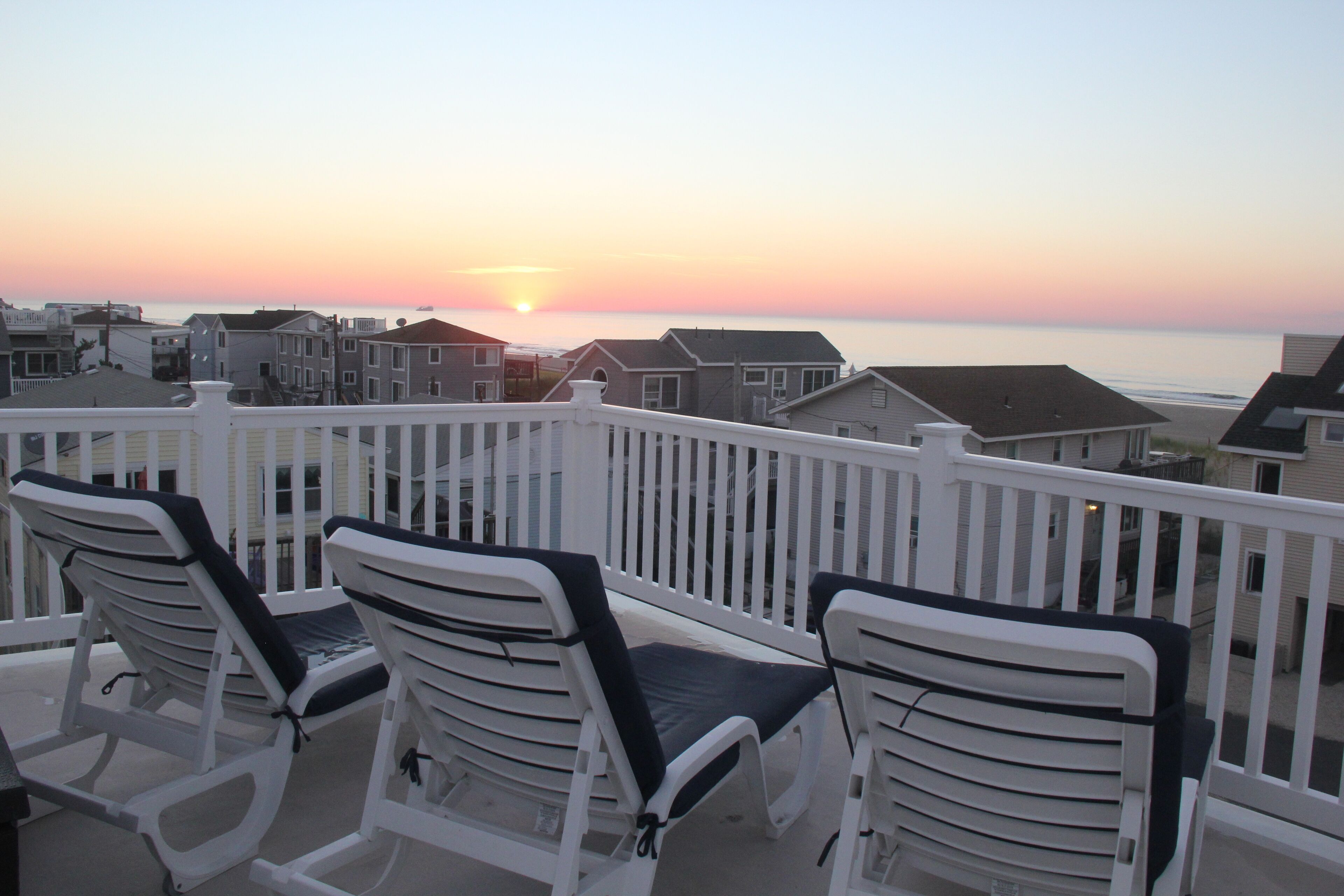 Our Sun Deck is your front row seat to morning sunrises!