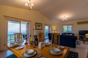 Villa, 3 Bedrooms | Living area | Flat-screen TV, DVD player
