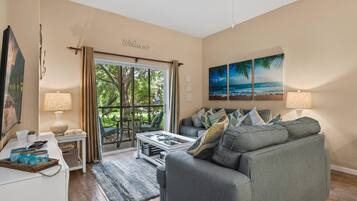 Smart TV, DVD player, foosball, table tennis